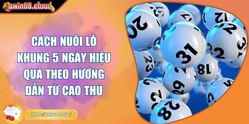 cách nuôi lô khung 5 ngày